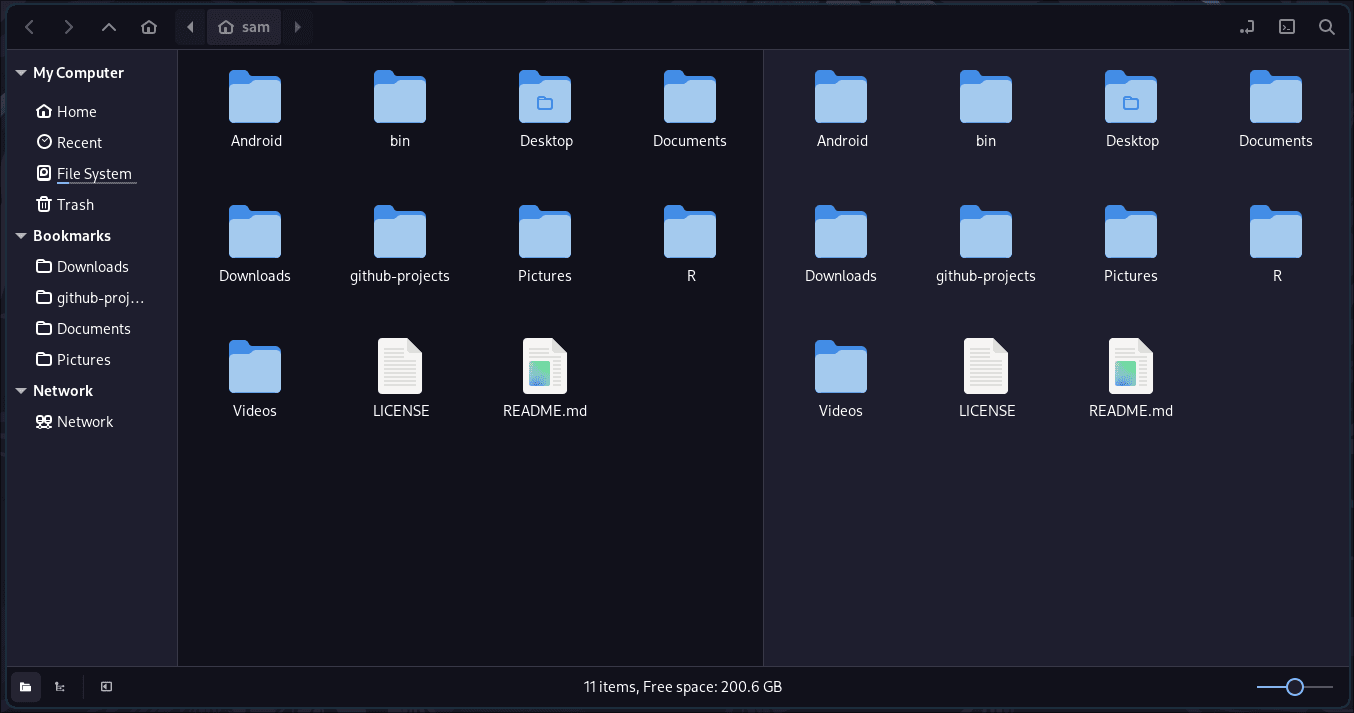 Nemo, my favourite file manager